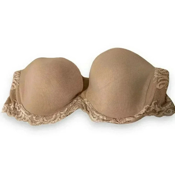 NWOT NATORI FEATHERS  PLUNGE STRAPLESS BRA 36D - Picture 2 of 6